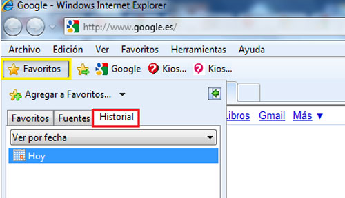 Ropa Niño el estudio Como borrar el historial de Internet Explorer 8